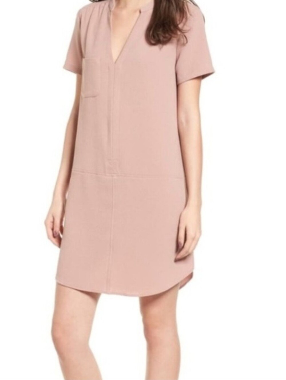 Lush Adobe Pink Crepe Hailey Shift Dress XL